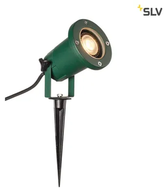 Produktbild von SLV 1001965 BIG NAUTILUS QPAR51 Outdoor Erdspießleuchte grün IP65 max. 11W