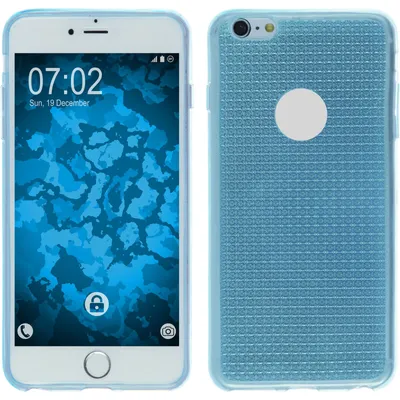 Produktbild von PhoneNatic Case kompatibel mit Apple iPhone 6s / 6 - hellblau Silikon Hülle Iced + 2 Schutzfolien