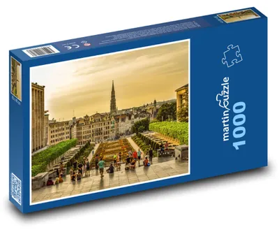 Obrázek produktu pro Puzzle 1000 Belgie - Zahrady v Bruselu - martinpuzzle