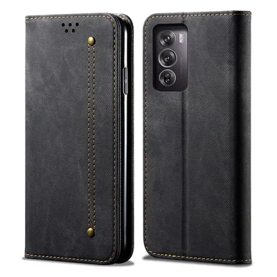 Obrázek produktu pro Pouzdro pro Oppo Reno12 5G, Kožené Peněženkové Pouzdro s Magnetickým Uzavíráním a Stojánkem černé