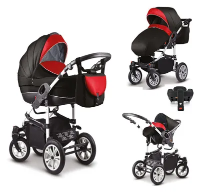 Produktbild von Kinderwagen-Set Craft 5 in 1 inkl. Sportsitz, Autositz, Iso Base und Zubehör - 17 Teile - in 18 Farben