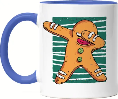 Produktbild von Lebkuchen Tasse Blau Kekse Merry Christmas Frohe Weihnachten Advent Festtage Weihnachtsgebäck Süßigkeiten