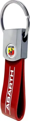 Produktbild von Abarth Offizielle Schlüsselanhäng, Rot mit Schild Logo