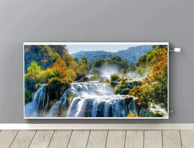 Obrázok produktu pre Maskovanie Magnetická podložka pod radiátor s vodopádom 60x100cm