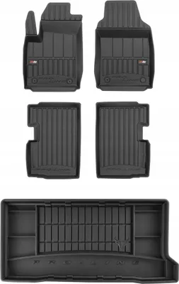 Produktbild von 3D SET Fußmatten und Kofferraummatte Fiat 500 Fließheck ab 2007