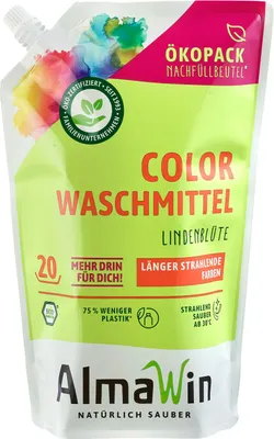 Produktbild von Wäschemittel für farbige Wäsche (Konzentrat) (Nachfüllpackung) ECO 1,5 L (für 20 Waschgänge) - ALMAWIN