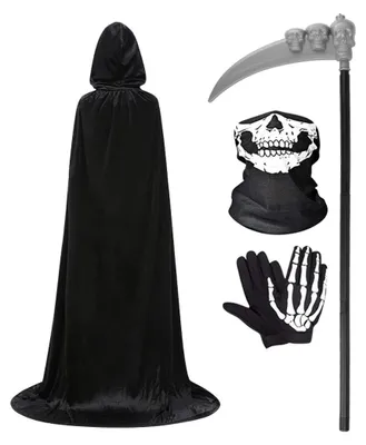 Produktbild von Einheitsgrößen Halloween-Kostüm mit Umhang und Maske für Partys