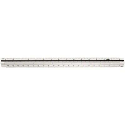 Produktbild von Möbius+Ruppert 716370010, Maßstabslineal, Kunststoff, Polystyrol, Schwarz, Rot, Weiß, 300 mm, 1 Stück(e)