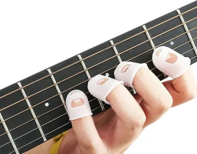 Produktbild von INF Gitarren-Fingerschutz Silikon 25 Stk Transparent