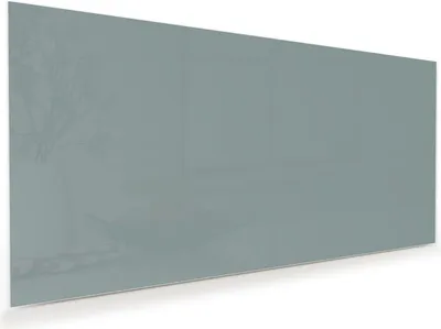 Produktbild von Glasbild 100x50cm in XXL für Wohnzimmer, Schlafzimmer Motiv Grauer Hintergrund I