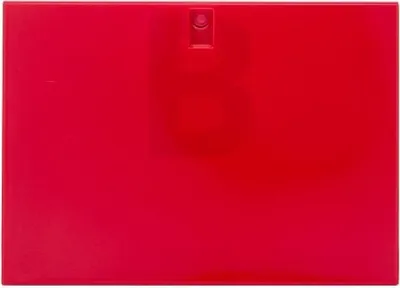 A red perfume bottle cap with a spray nozzle.