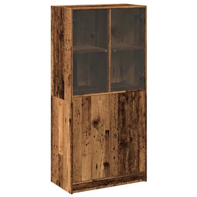 Zdjęcie produktu dla Szafka z drzwiczkami, stare drewno, 68x37x142 cm