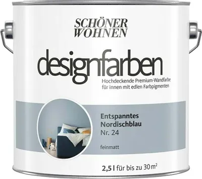 Produktbild von Schöner Wohnen Designfarben 2,5 Ltr. Entspanntes Nordischblau Nr. 24