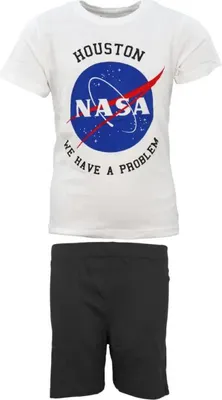 Produktbild von NASA Space Center Jugend Jungen Schlafanzug kurzarm Pyjama – Grau / 146