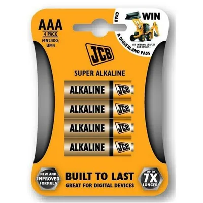 Immagine prodotto di Batteria JCB LR03/AAA alcalina, S5337