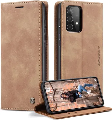 Produktbild von Hülle Samsung Galaxy A52 4G,5G, A52s5G Handyhülle Klapphülle Tasche Etui Flip Case Hellbraun