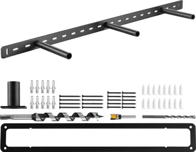 Immagine prodotto di 1 pz. Staffa per scaffale pesante - Supporto per scaffale 863,6 mm - Staffa per scaffale pesante - Supporto per scaffale per montaggio a parete