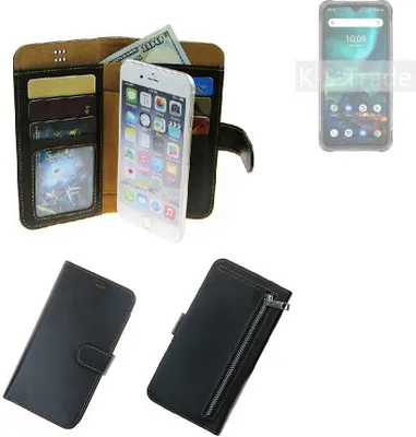 Produktbild von K-S-Trade Schutz Hülle kompatibel mit UMIDIGI Bison Klapphülle Case Phone cover Slim Handytasche Handy Hülle schwarz aus Kunstleder (1 Stk)