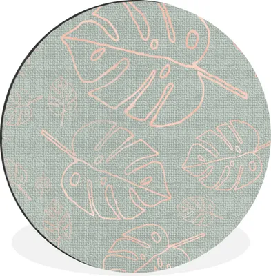 Produktbild von MuchoWow® - Wand Bild - Wohnzimmer - Runde Bilder - Alubilder - Kunst für zu Hause - Aluminium - Wanddekoration