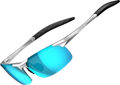 Image de Lunettes de soleil polarisées à monture métallique pour hommes Lunettes de sport ultra légères