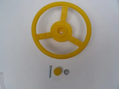 Image de Guidon en plastique diamètre 300x81 mm vis incluses jaune - Hermic