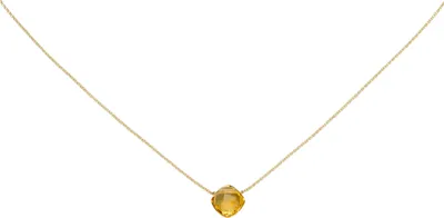 Produktbild von Collier 750 Gold Gelbgold 1 Citrin orange 45 cm