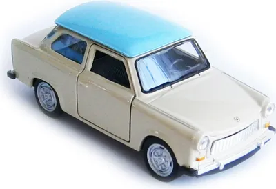 Immagine prodotto di TRABANT 601 modellino auto 11,5 cm Trabi modellino auto giocattolo bambini regalo 14 (crema-blu)