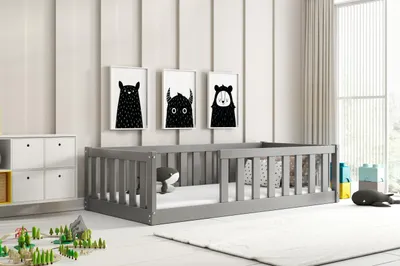 Produktbild von Interbeds Bodenbett Kinderbett Montessori 160x80cm Einzelbett Bett für Jungen und Mädchen