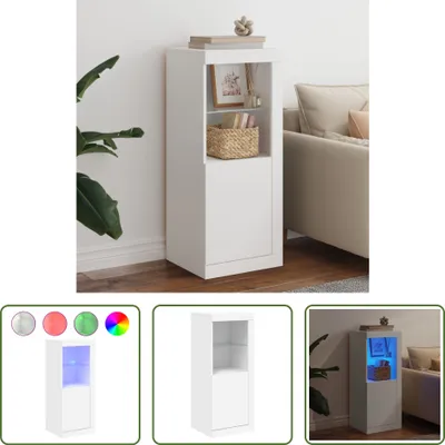 Image de The Living Store Buffet avec éclairage LED blanc 41x37x100 cm