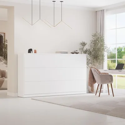 Produktbild von Schrankbett 100x200H, Schlafzimmer & Ferienwohnungen Weiss 1