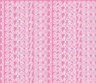 Productafbeelding van Zelfklevende cijferstickers, 1,5 cm, roze, mat