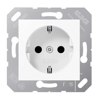 Produktbild von JG SCHUKO Steckd.f.Klappd. CD5120BFWW weiss