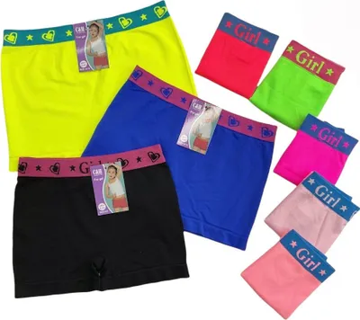 Produktbild von Kinder Boxershorts Mädchen Farbmix 6er oder 12 Pack SJ03 Größe: 14-16 Jahre ( 164-172 ) Menge: 12 Stück Marke: Sonderpostendiscount Materialzusammensetzung: 90% Polyamid,10% Elasthan