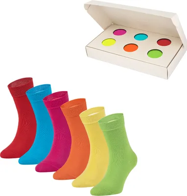 Produktbild von Kinder Socken für Mädchen & Jungen Lange Baumwollsocken, 24-29, colour box