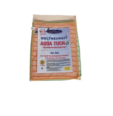 AQUA CLEAN Mikrofaser Tücher Set - 6 Fusselfreie Putztücher Für Glas & Edelstahl 45x33cm