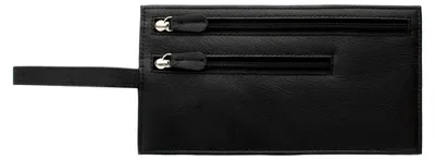 Produktbild von Brieftasche Sicherheits Gürteltasche Reisetasche, echtes Leder, mit Gürtelschlaufe AC501 Schwarz