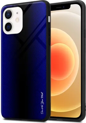 Produktbild von Cadorabo Hülle für Apple iPhone 12 MINI Schutz Hülle in Lila Handyhülle TPU Etui Cover Case Tempered Glas