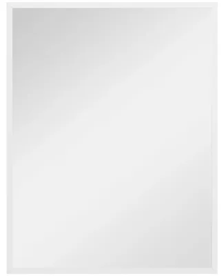 Image de Miroir mural - Miroir rectangulaire - Décoratif - 70x90 cm - Cadre de 2 cm - Blanc