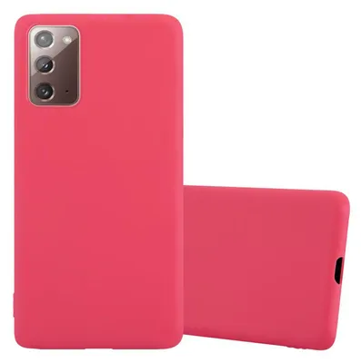 Obrázok produktu pre Cadorabo puzdro pre Samsung Galaxy NOTE 20 ochranné puzdro v červenej farbe puzdro na mobilný telefón TPU silikónový kryt