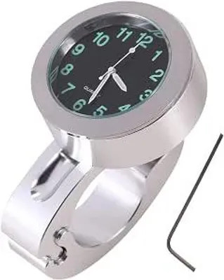 Produktbild von Motorrad-Uhr Universal Wasserdicht - Lenkeruhr mit Leuchteffekt - Zeitanzeige für Motorrad, Roller und Lenker