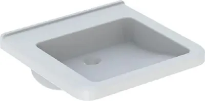 Produktbild von Geberit Selnova Comfort - Waschbecken Square, 550x525 mm, barrierefrei, ohne Überlauf, ohne Hahnloch, Weiß 500.787.01.7