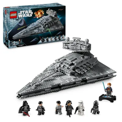 Zdjęcie produktu dla LEGO Star Wars Gwiezdny Niszczyciel Imperium, Zabawka dla Dziecka do Zbudowania, Zestaw Konstrukcyjny Gwiezdne Wojny: Nowa Nadzieja, Pomysł na Prezent dla 10-latka, dla Chłopców i Dziewczynek, 75394