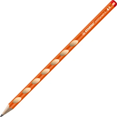 Produktbild von STABILO Bleistift EASYgraph "S" Härtegrad: HB orange für Rechtshänder
