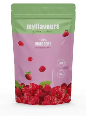 Produktbild von myflavours by Barbara Becker Gefriergetrocknete Früchte Himbeere 75g, ohne Zusätze