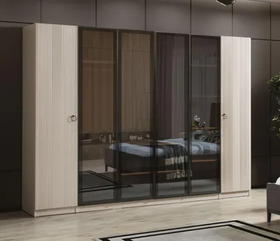 Produktbild von Luxus Kleiderschrank Schlafzimmer Stil Modern Holz Möbel Schränke Schrank