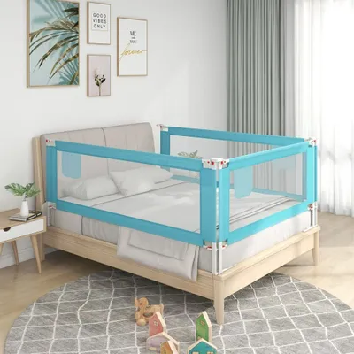 Produktbild von "2026 Promotion" Kleinkind-Bettschutzgitter - Baby-Bettschutzgitter - Blau 190x25 cm Stoff - Schutzgitter-Zubehör CC11