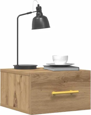 Produktbild von Nachttisch 2 stk. 35 x 35 x 20 cm Holzwerkstoff Artisan-Eiche