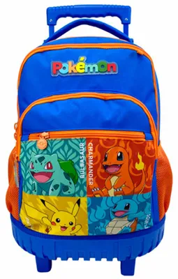 Produktbild von Cyp Brands Starters Pokemon 33x21x52 Cm 36l Rucksack Mit Rollen Blau Kinder Blau One Size
