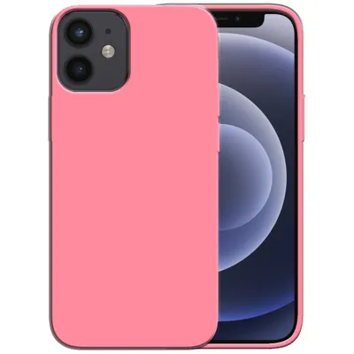 Produktbild von Smartphonica Silikonhülle für iPhone 12 Mini Hülle mit weicher Innenseite - Pink