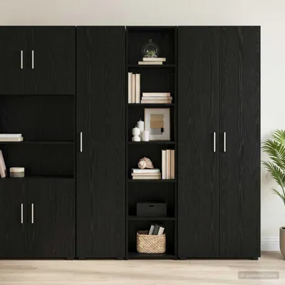 Produktbild von vidaXL Sideboard Schwarze Eiche 40 x 41 x 185 cm Holzwerkstoff